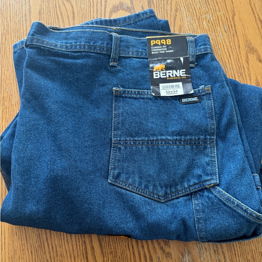 Berne Men's Relaxed Fit Blue Jeans